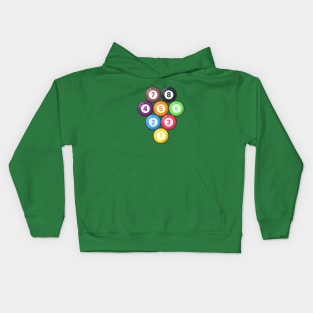 Billiard 8 Balls Kids Hoodie